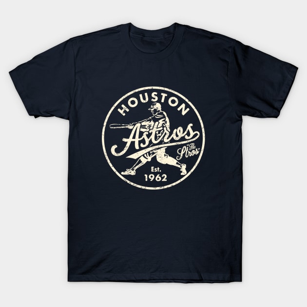 Old Style Houston Astros 2 by Buck Tee T-Shirt by Buck Tee